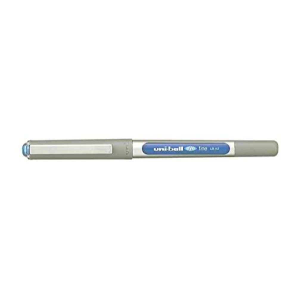 Mitsubishi Uni-ball Blister Eye Fine Roller Pen Light Blue - Al Masam Stationery LLC