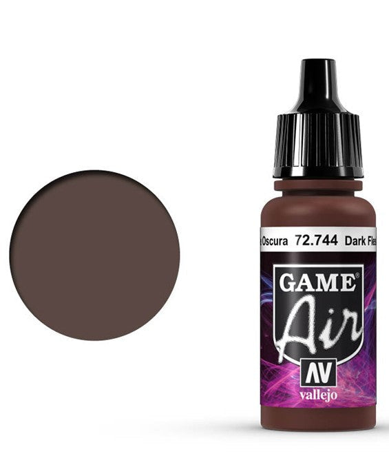 Vallejo GAME AIR 744-17ML. DARK FLESHTONE - Al Masam Stationery LLC Main image