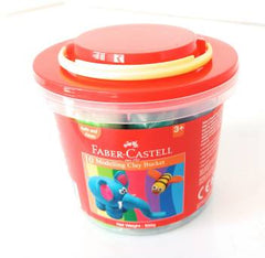 FABER-CASTELL 10 Modelling Clay 500 GM Plastic Bucket