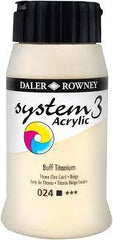 DALER ROWNEY SYSTEM 3 ACRYLIC PAINT 500ML BUFF TITANIUM ACRYLIC - Al Masam Stationery LLC