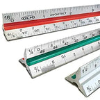 Triangular Scale for Drawing, Drafting & Measurement