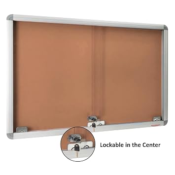 Bi-Office Double Door White Display 921x661mm Secondary image