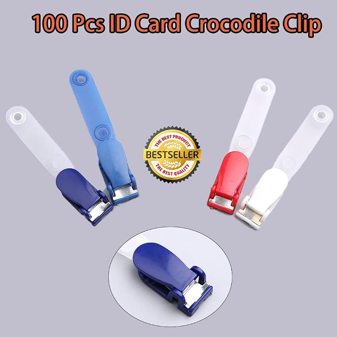 Colourful Name Badge Clip for ID & Badge Holders