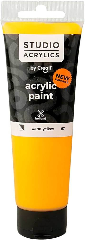 Creall ACRYLICS STUDIO TUBE 250ml 07 Warm Yellow - Al Masam Stationery LLC Main image