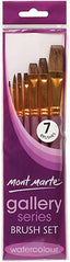 Mont Marte Gallery Series Brush Set Watercolour 7pc - Al Masam Stationery LLC