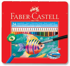 FABER-CASTELL Metal Tin 24 Color (Fish) - Al Masam Stationery LLC