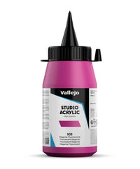 Vallejo ACRYLIC STUDIO FLUO 935-500 ML. FLUORESCENT MAGENTA