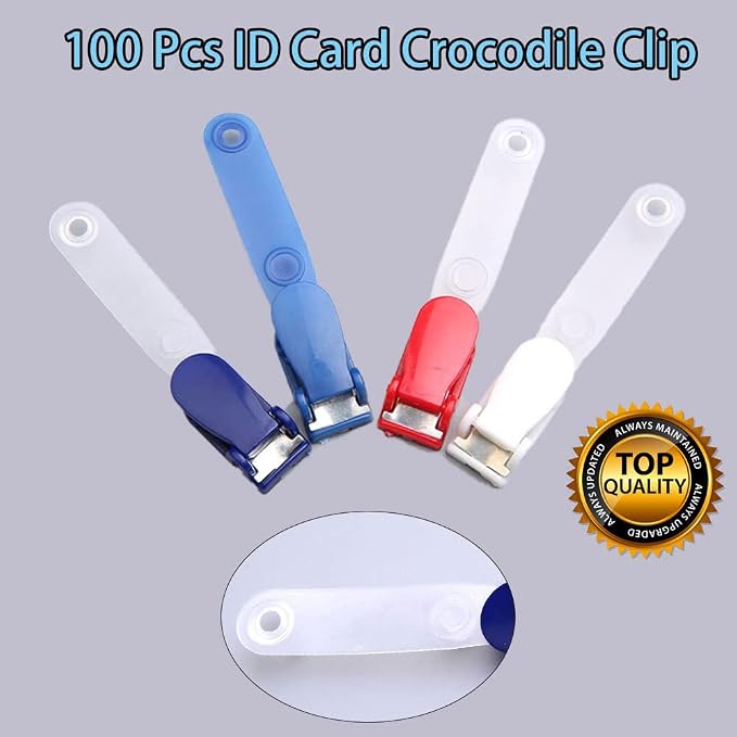 Colourful Name Badge Clip for ID & Badge Holders