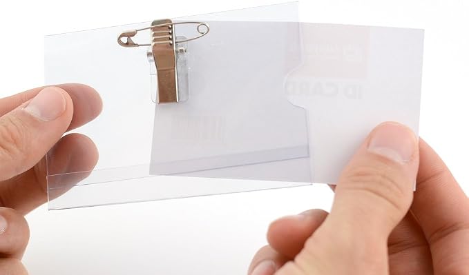 PVC Name Badge with Clip for Office & Events