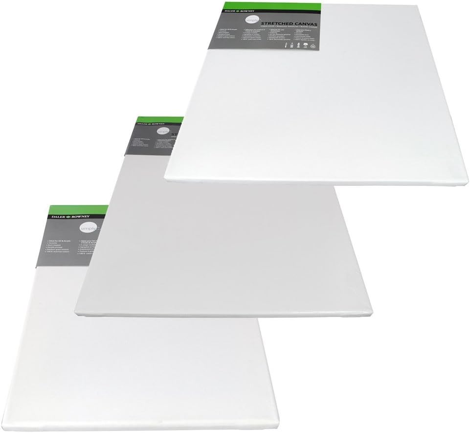 Daler Rowney Simply Stretched Canvas 30*40cm/12*16 - Al Masam Stationery LLC