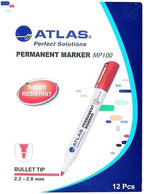 Atlas Permanent Marker Bullet Tip Red | Marking Pen