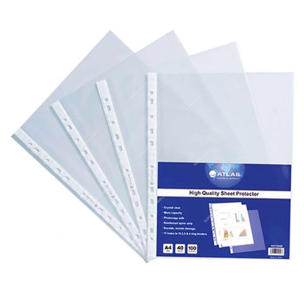 Atlas A4 Polypropylene Pocket File Folder 60 Micron