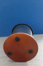 Pen Holder with Wooden Base for Desk Organization