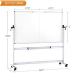 White Board 120x240cm with Stand