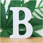 White Wooden Letter B for Crafts & DIY Decoration