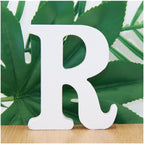White Wooden Letter R for Crafts & DIY Decoration