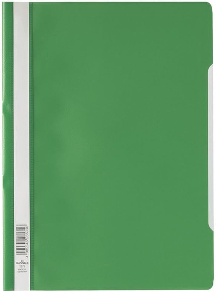 Atlas Thick PP A4 Flat File With Pocket Green