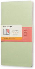 Moleskine Chapters Slim Large, Ruled, Mist Green, Soft Cover Journal