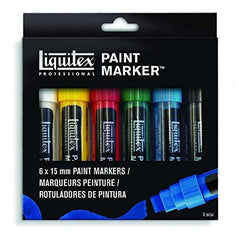 LIQUITEX PAINT MARKER WIDE 6 SET - Al Masam Stationery LLC