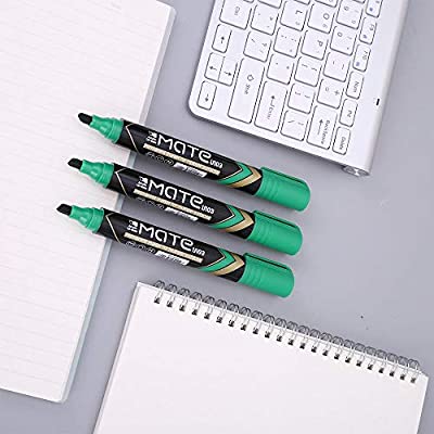 Deli Permanent Marker Chisel 1.5-5mm Green - (EU10350) - Al Masam Stationery LLC