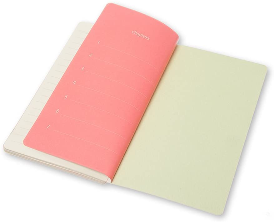 Moleskine Chapters Slim Large, Ruled, Mist Green, Soft Cover Journal - Al Masam Stationery LLC