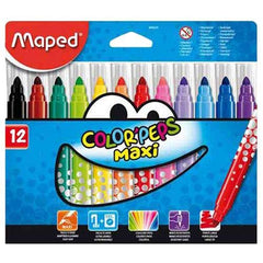 Maped Color Peps Felt Maxi 12 Color - Al Masam Stationery LLC