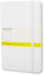 Moleskine Plain Notebook, Hard Cover Pocket White - Al Masam Stationery LLC