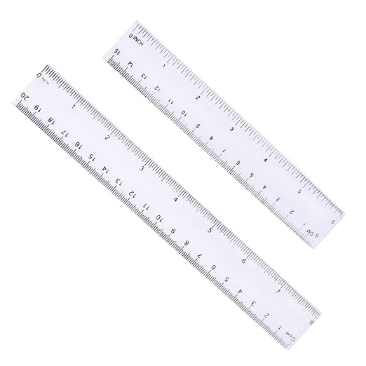 30cm Transparent Plastic Scale Ruler