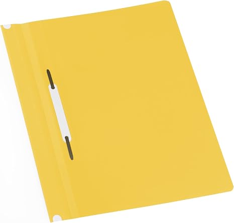 Atlas PVC Flat File with Pocket A4 Black Yellow