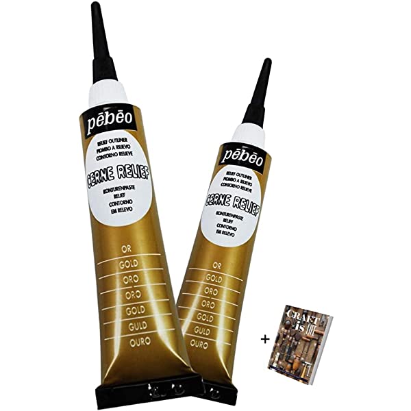 PEBEO RELIEF OUTLINER 6T20ML GOLD - Al Masam Stationery LLC Main image
