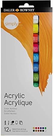 DALER ROWNEY SIMPLY WATER COLOUR INTRODUCTION SET 12X12 ML - Al Masam Stationery LLC