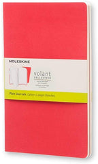 Moleskine Volant Plain Large Notebook Set of 2 Scarlet Red - Al Masam Stationery LLC