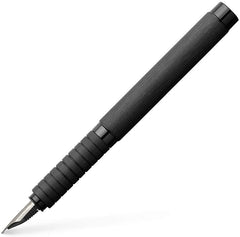 FABER-CASTELL Fountain Pen Essentio Aluminium Black F - Al Masam Stationery LLC