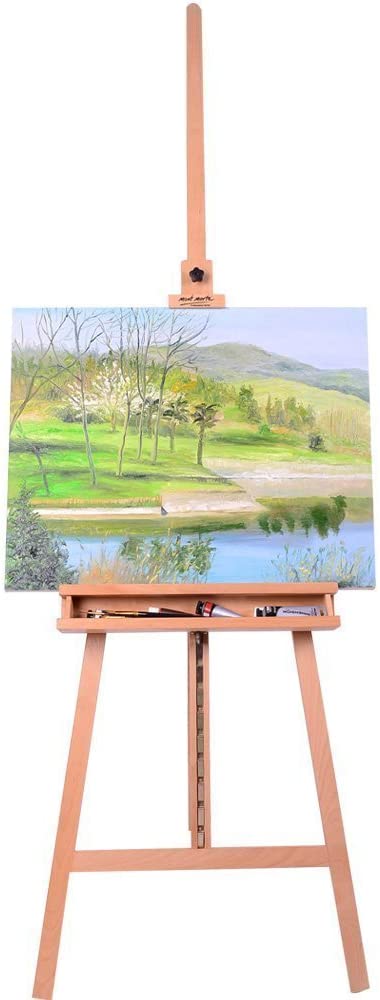 Mont Marte Floor Easel w/Tilt Beech Wood - Al Masam Stationery LLC Main image