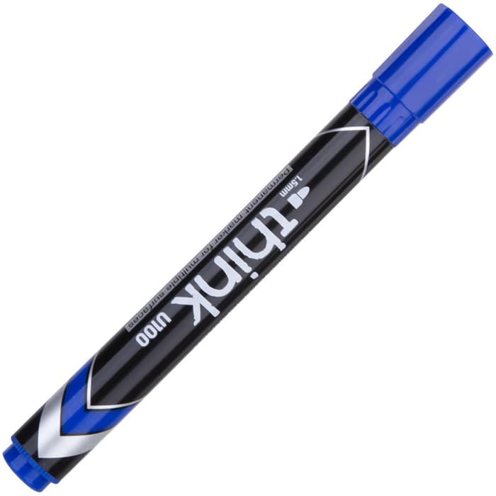 Deli Permanent Marker Bullet 1.5mm Blue - (EU10230) - Al Masam Stationery LLC
