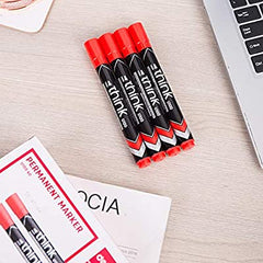 Deli Permanent Marker Bullet 1.5mm Red - Al Masam Stationery LLC