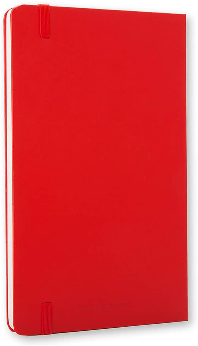 Moleskine Plain Classic Notebook Hard Cover A5 Red - Al Masam Stationery LLC