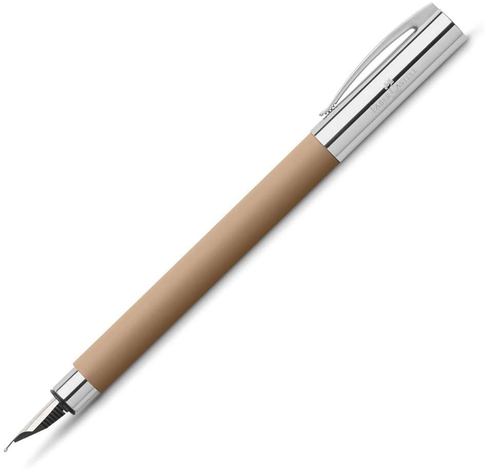 FABER-CASTELL Fountain pen AMBITION matt Sand M - Al Masam Stationery LLC