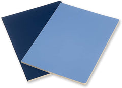 Moleskine Volant Plain Extra Large Notebook Set of 2 Royal Blue - Al Masam Stationery LLC