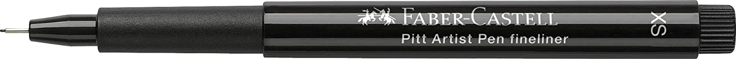 FABER-CASTELL PITT Artist Pen "Black Set" Manga Wallet of 4 - Al Masam Stationery LLC