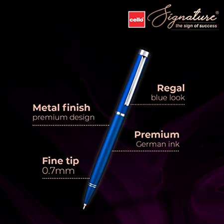 Cello Signature Indulge BP 1BLTR- Blue - Al Masam Stationery LLC
