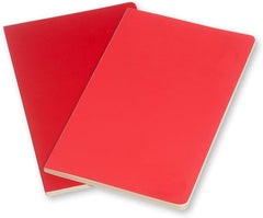 Moleskine Volant Plain Large Notebook Set of 2 Scarlet Red - Al Masam Stationery LLC