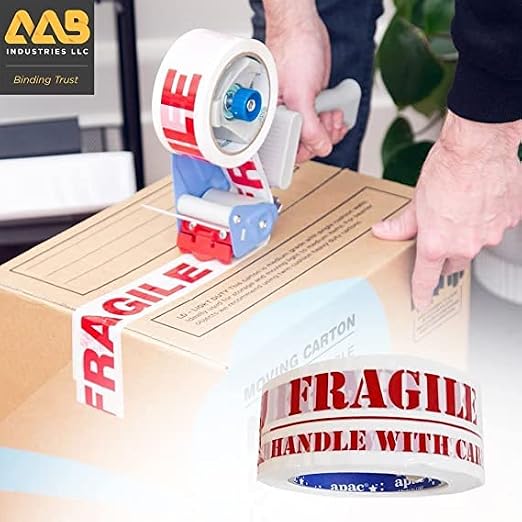 Apac Fragile Handle With Care Tape 2 Inch x 100 Yards