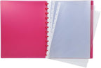 Atlas Easy Zip Inner Ring A4 transparent orange document storage accessory with zip closure for organizing papers.