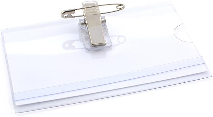PVC Name Badge with Clip for Office & Events