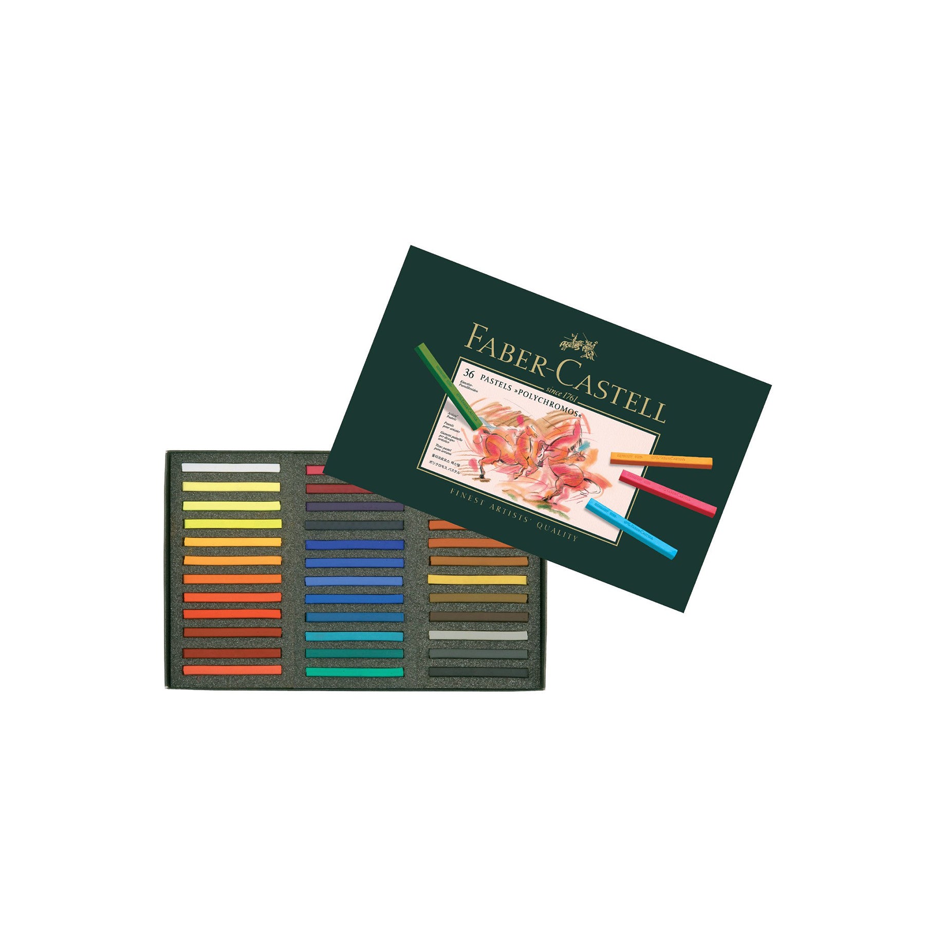 FABER-CASTELL Polychromos Artists Color Pastels Cardboard - (36 Pcs) - Al Masam Stationery LLC