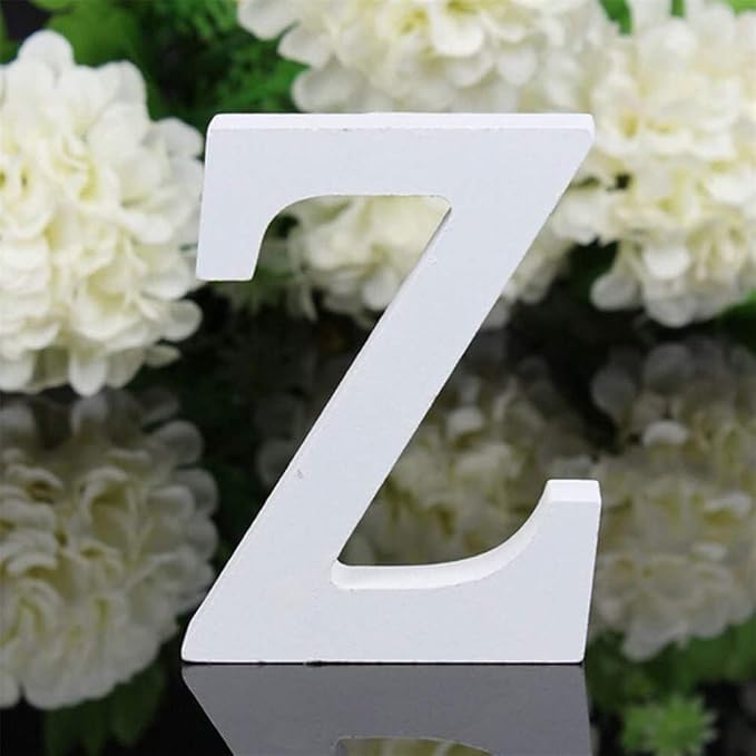 White Wooden Letter Z for Crafts & DIY Decoration Secondary image