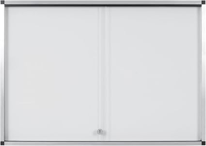 Bi-Office Double Door White Display 1146x967mm Secondary image