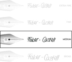 FABER-CASTELL Fountain Pen Essentio Aluminium Black M - Al Masam Stationery LLC