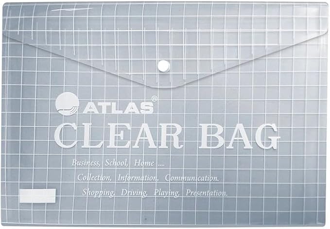 Atlas Document Bag F/S Clear | Document Storage File Secondary image